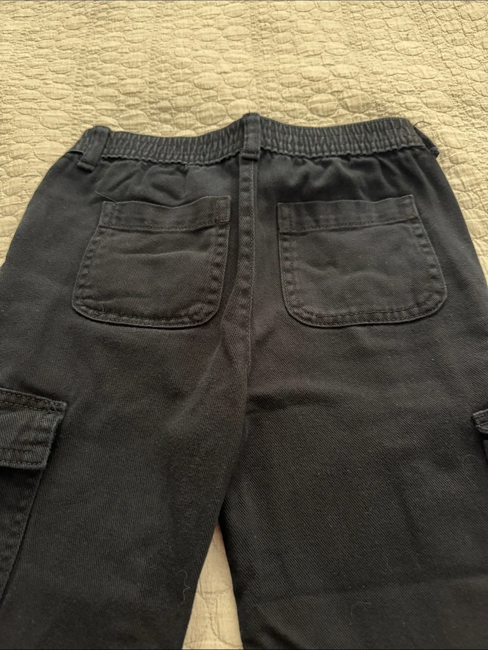 Old Navy Black Cargo Wide-Leg Kids Pants